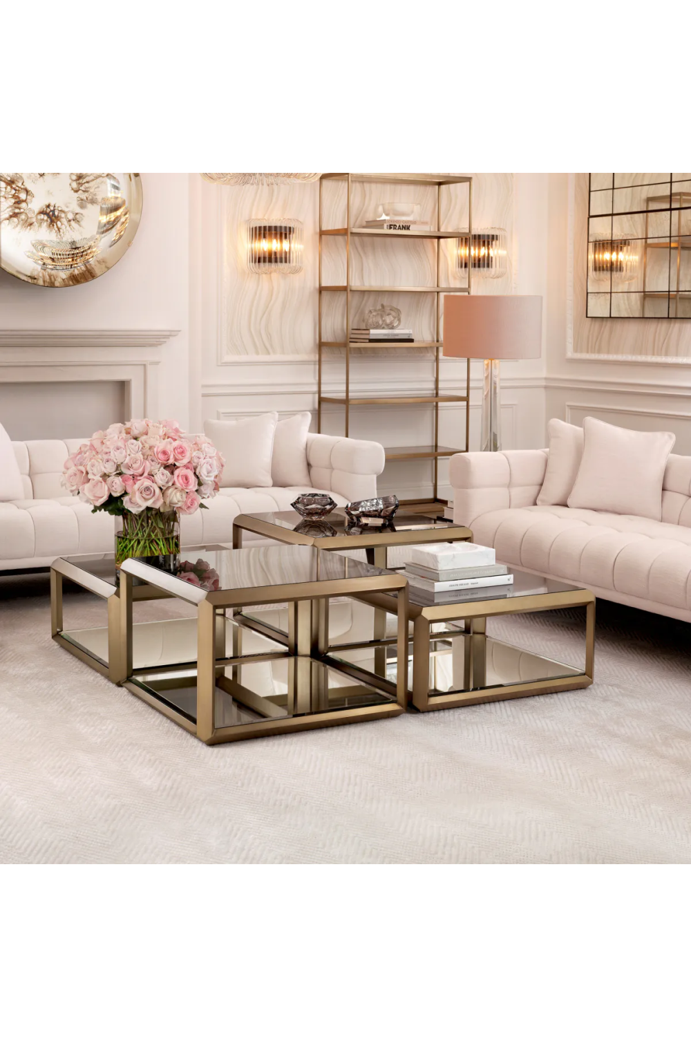 Off-White Carpet 7' x 10' | Eichholtz Herringbone | Oroa.com