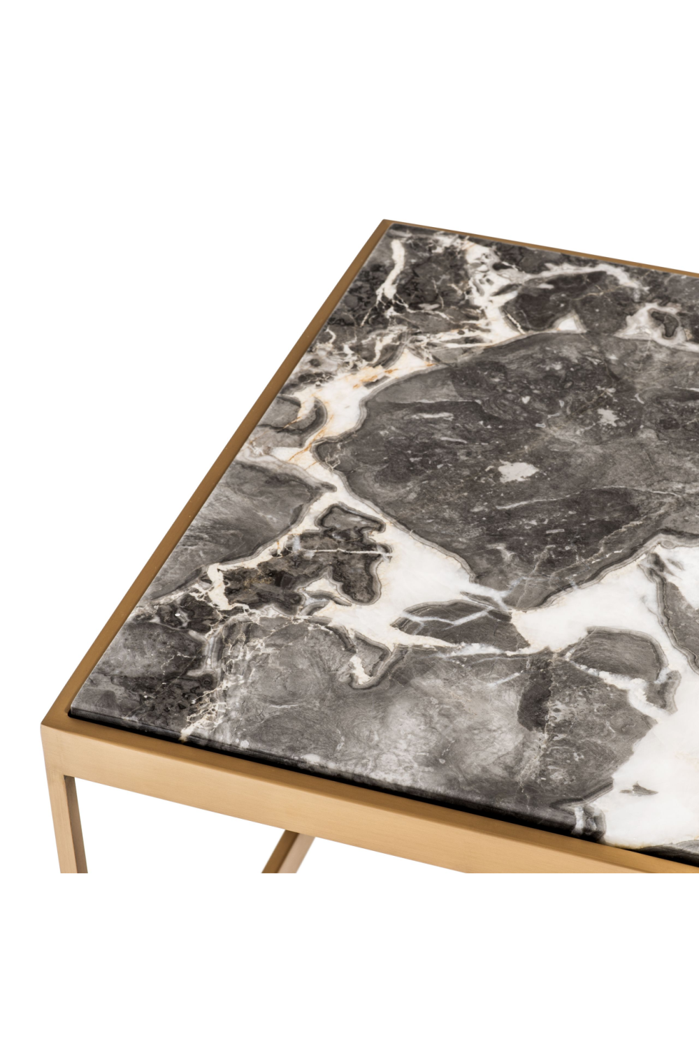 Marble Top Brass Frame Coffee Table | Eichholtz La Quinta | Oroa.com