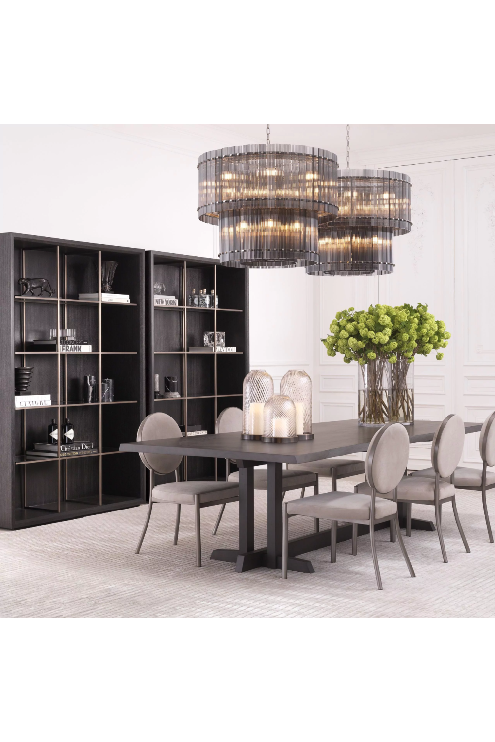 Black & Gray Marble Column | Eichholtz Aveiro | Oroatrade.com