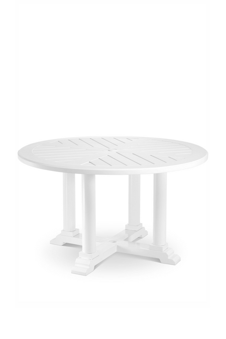 White Round Outdoor Dining Table S | Eichholtz Bell Rive | Oroa.com