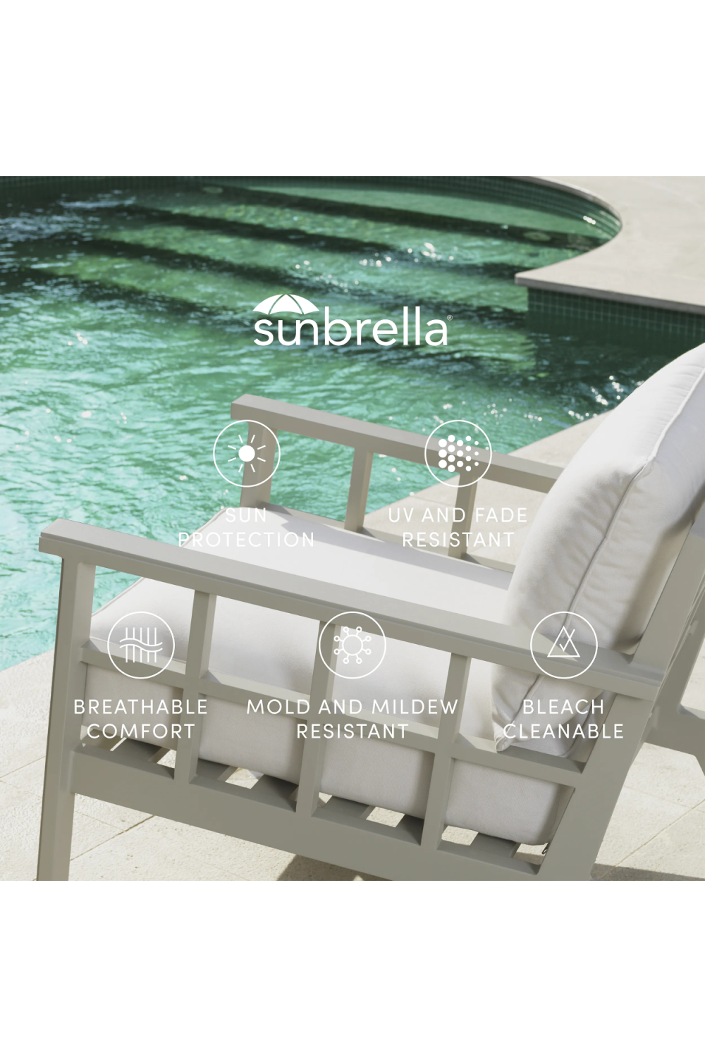 White Outdoor Sunbrella Chair | Eichholtz Bella Vista | Oroa.com