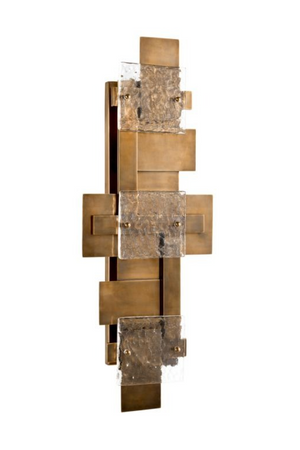 Layered Vintage Brass Wall Lamp | Eichholtz Langham | Oroa.com