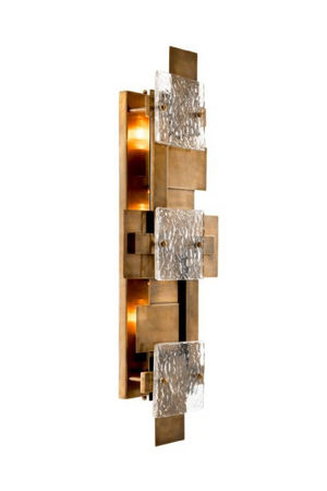 Layered Vintage Brass Wall Lamp | Eichholtz Langham | Oroa.com
