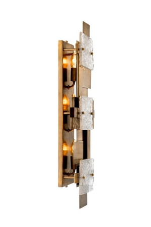 Layered Vintage Brass Wall Lamp | Eichholtz Langham | Oroa.com