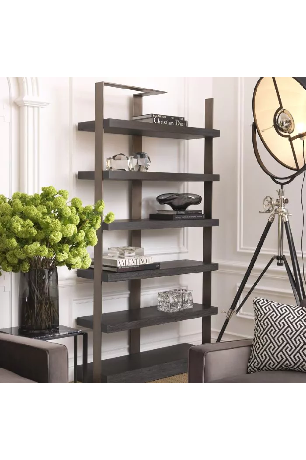 Metal Framed 6-Shelf Bookcase | Eichholtz Geo | Oroa.com
