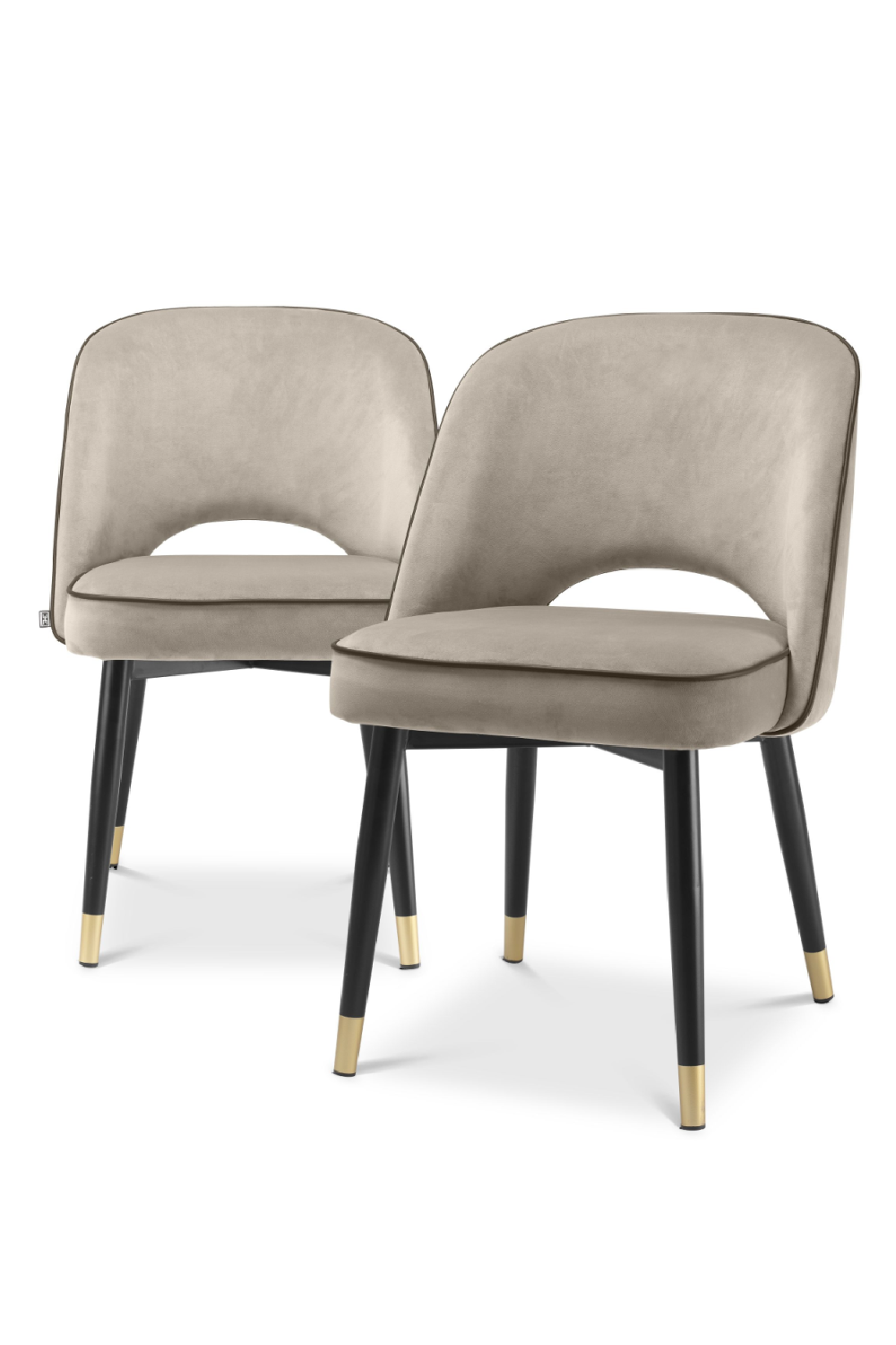 Velvet Cut-Out Dining Chairs (2) | Eichholtz Cliff | Oroa.com