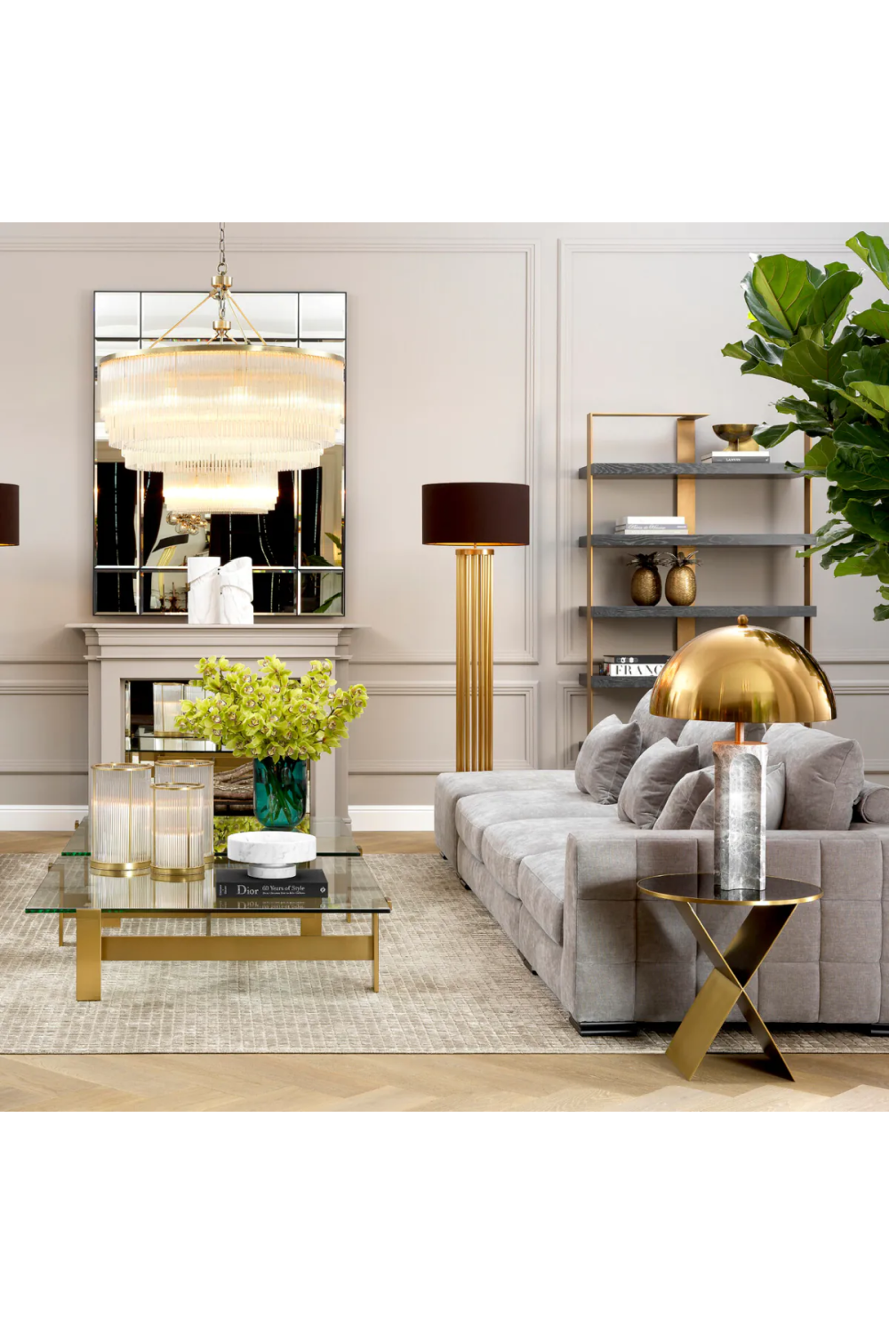 Mushroom Brass Table Lamp | Eichholtz Absolute | OROA