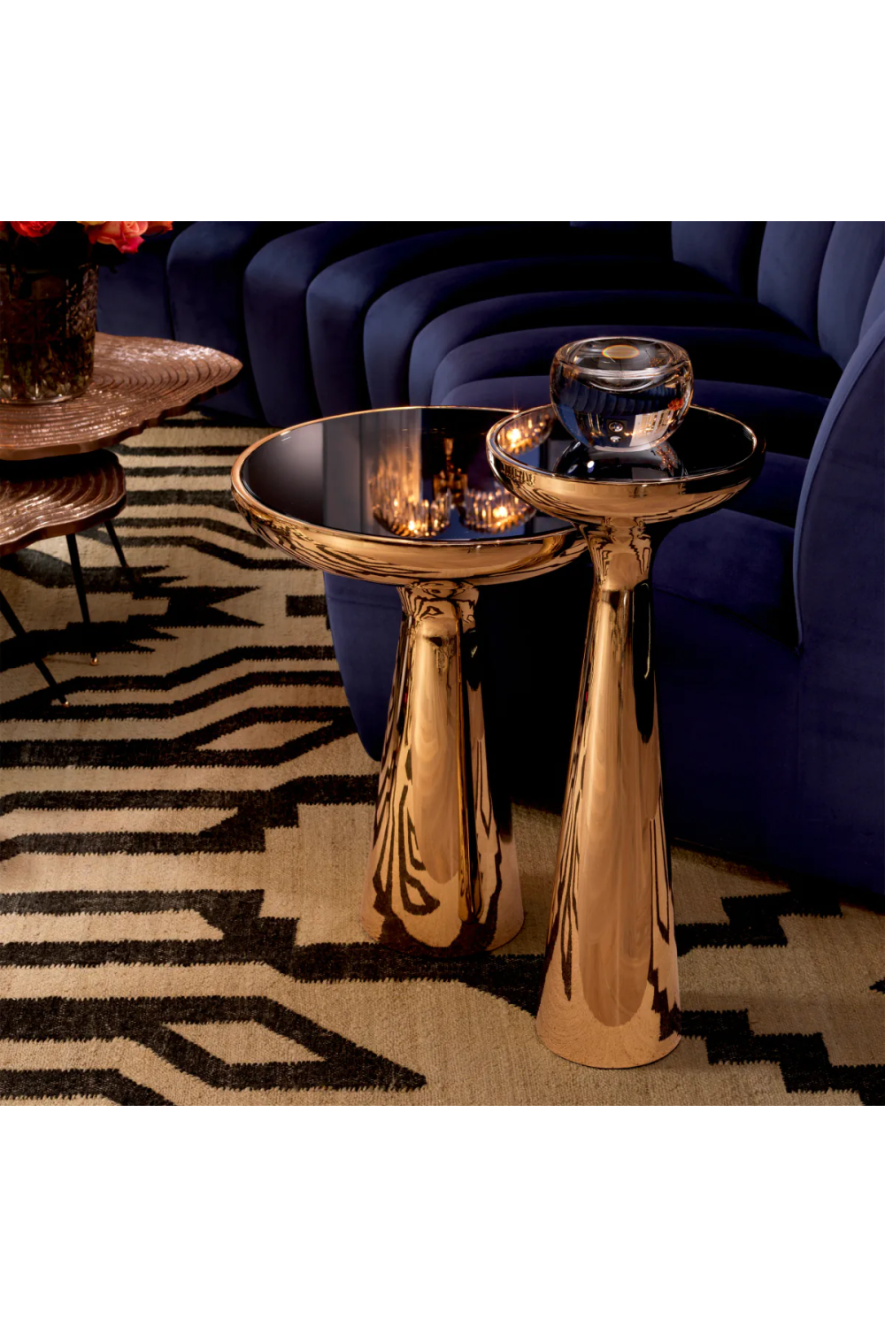 Brass Tower Side Table | Eichholtz Lindos Low | Oroa.com
