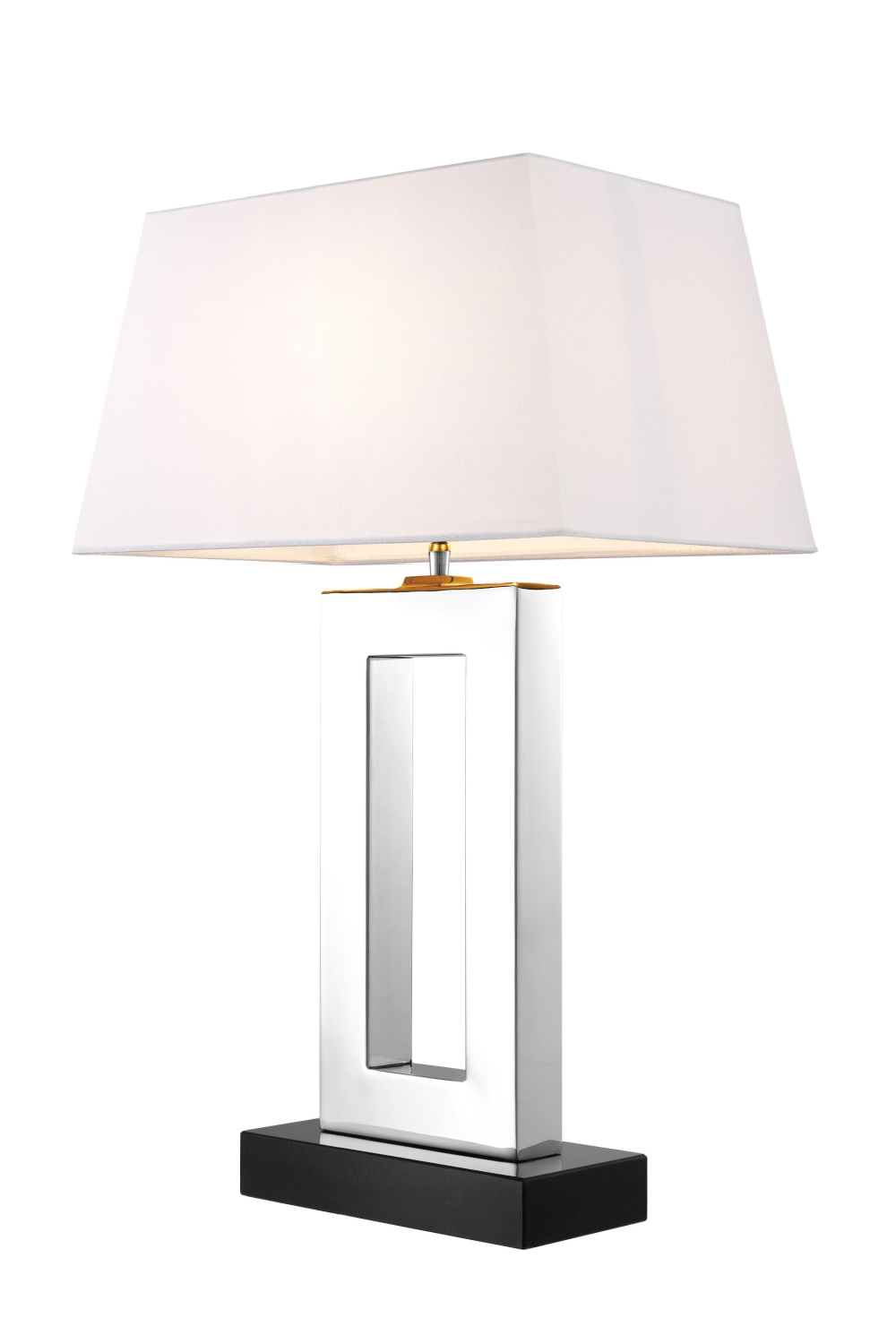 Nickel Finish Geometric Base Table Lamp | Eichholtz Arlington  | OROA TRADE
