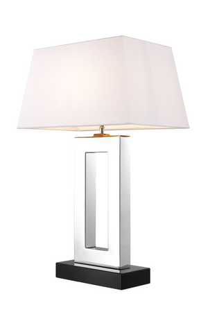 Nickel Finish Geometric Base Table Lamp | Eichholtz Arlington  | OROA TRADE
