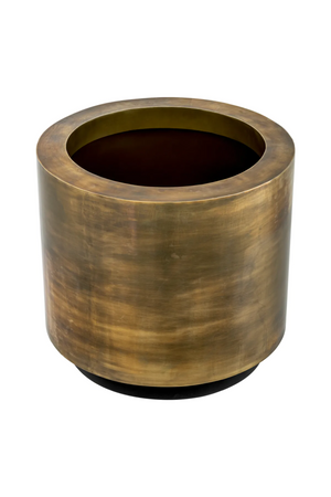 Vintage Brass Round Planter | Eichholtz Jasper | Oroa.com