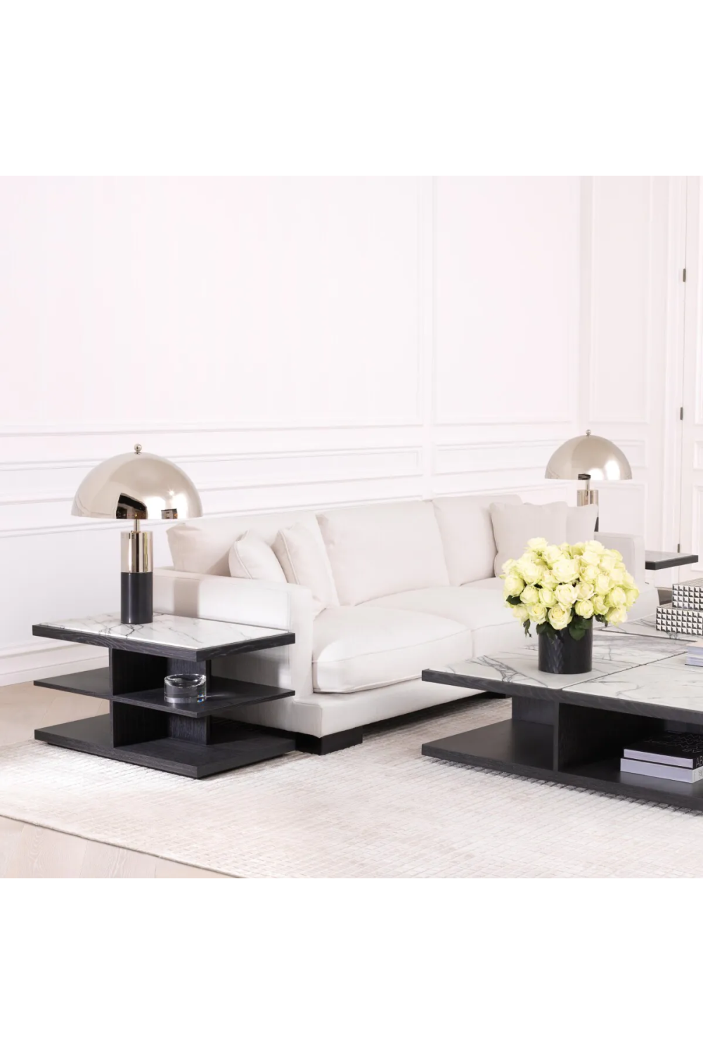 Wooden Marble Top Side Table | Eichholtz Miguel | Oroatrade.com