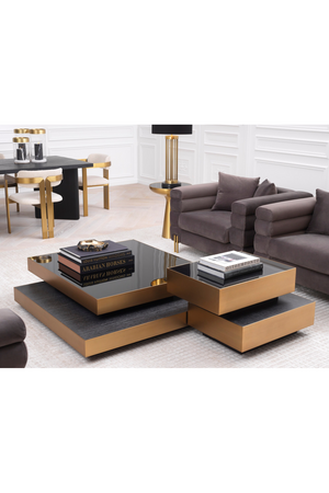 Brass Stacked Side Table | Eichholtz Shelton | OROA TRADE