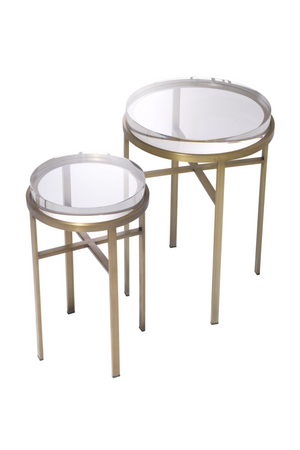 Round Glass Side Tables (2) | Eichholtz Hoxton | Oroa.com