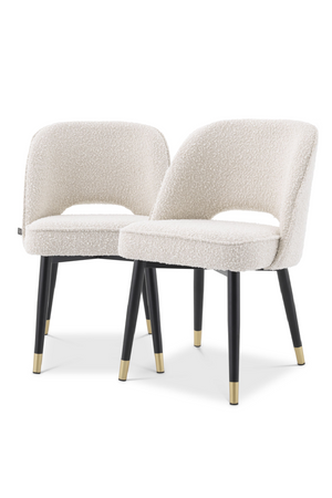 Bouclé Cut-Out Dining Chairs (2) | Eichholtz Cliff | Oroa.com