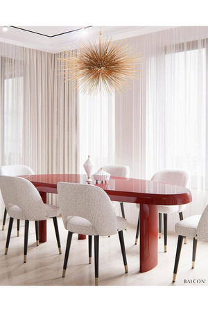 Bouclé Cut-Out Dining Chairs (2) | Eichholtz Cliff | Oroa.com