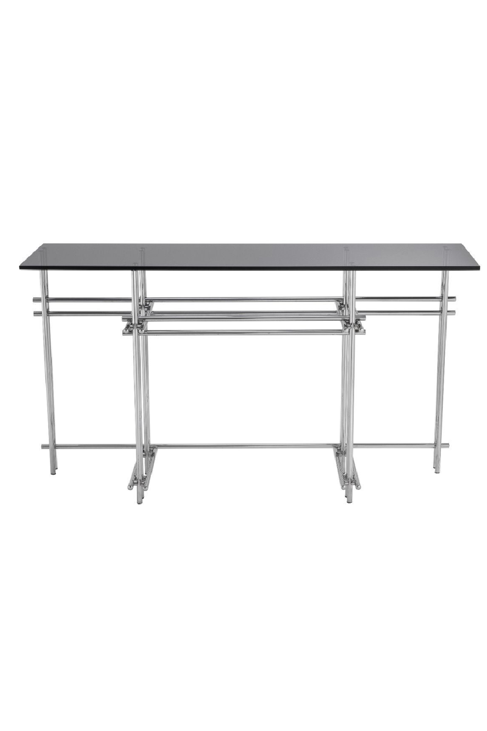Smoked Glass Steel Console Table | Eichholtz Quinn | Oroa.com