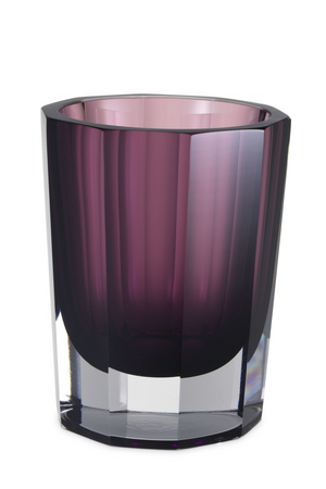 Purple Octagonal Glass Vase | Eichholtz Chavez | Oroa.com