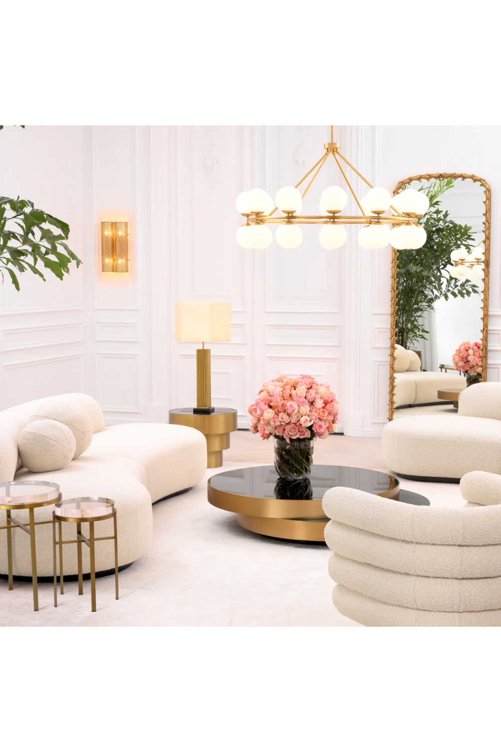 Brass Black Marble Table Lamp | Eichholtz Viggo | OROA TRADE