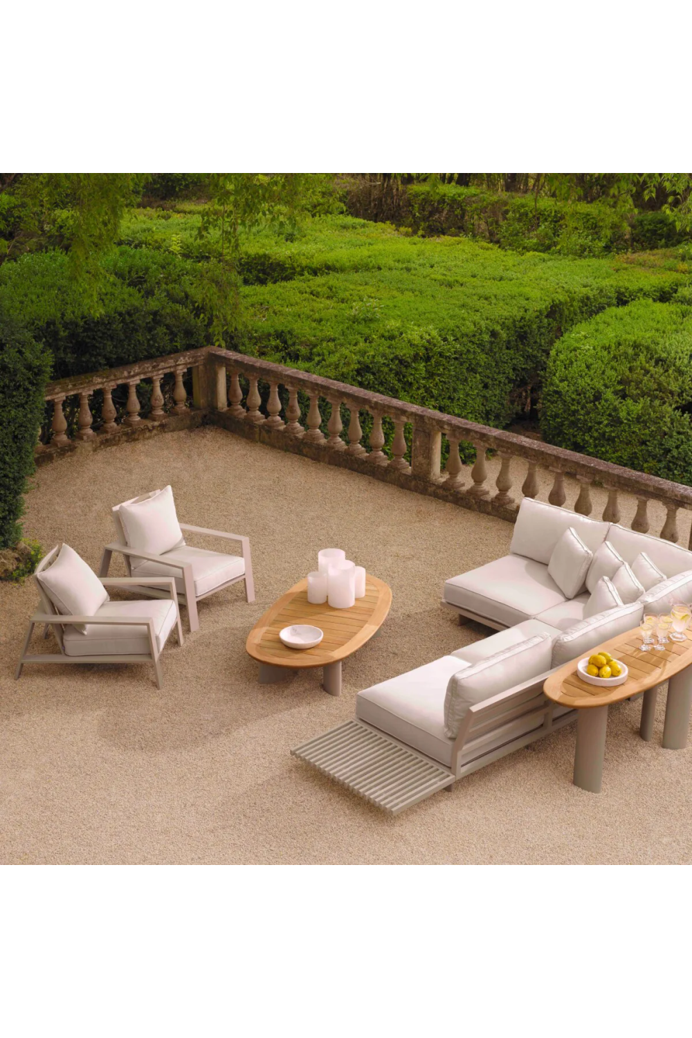 Sand Sunbrella Outdoor Armchair | Eichholtz Belle Vue | Oroa.com