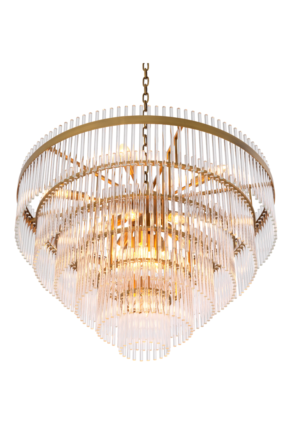 Cascading Glass Rods Chandelier Eichholtz East OROA