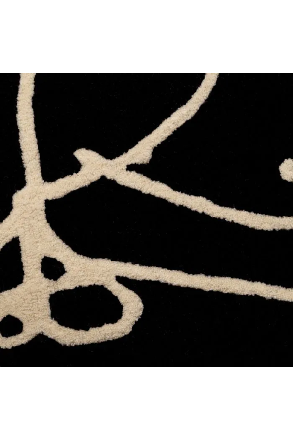 Black Wool Carpet 7' x 10' | Eichholtz Piccione | Oroa.com