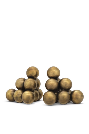 Metallic Orbs Book Ends (2) | Eichholtz Carioca | Oroa.com