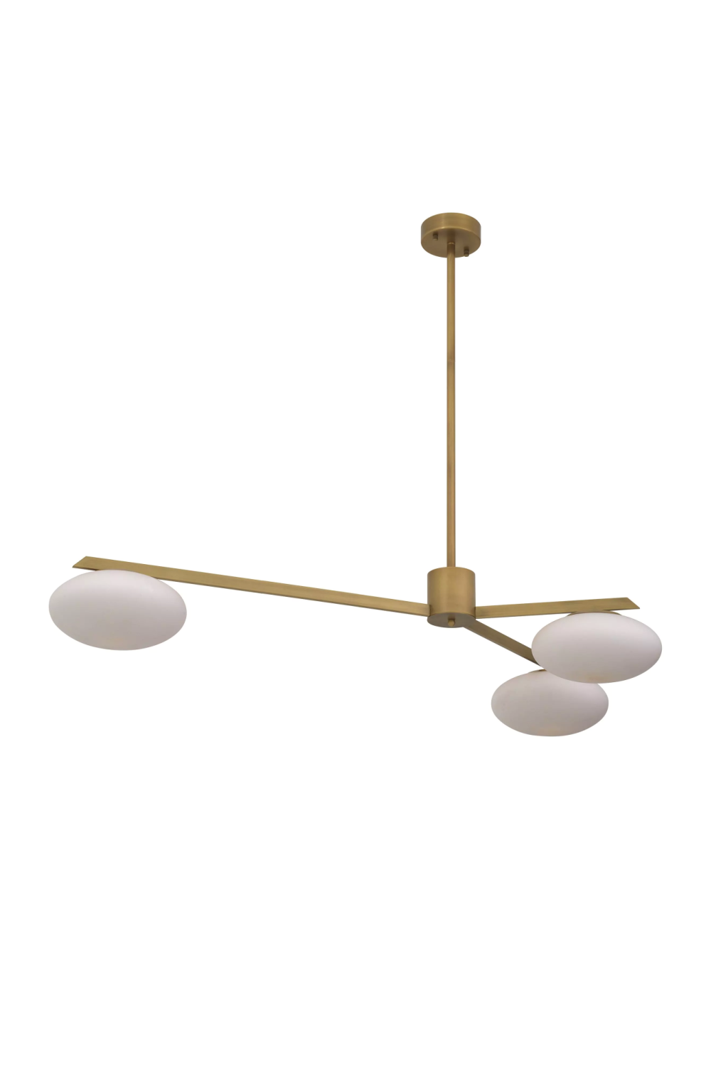 Elliptical White Glass Chandelier | Eichholtz Evergreen | Oroa.com