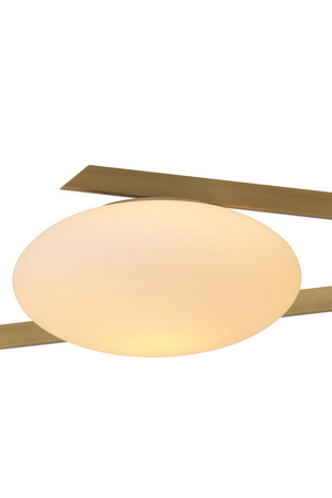 Elliptical White Glass Chandelier | Eichholtz Evergreen | Oroa.com