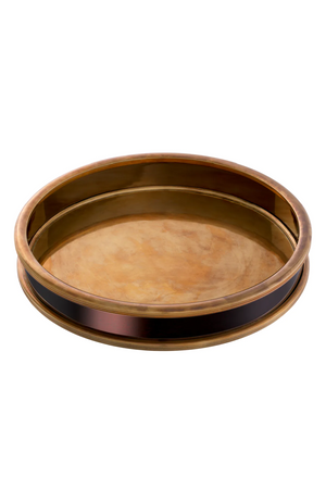 Vintage Brass Round Tray | Eichholtz Ella | Oroa.com