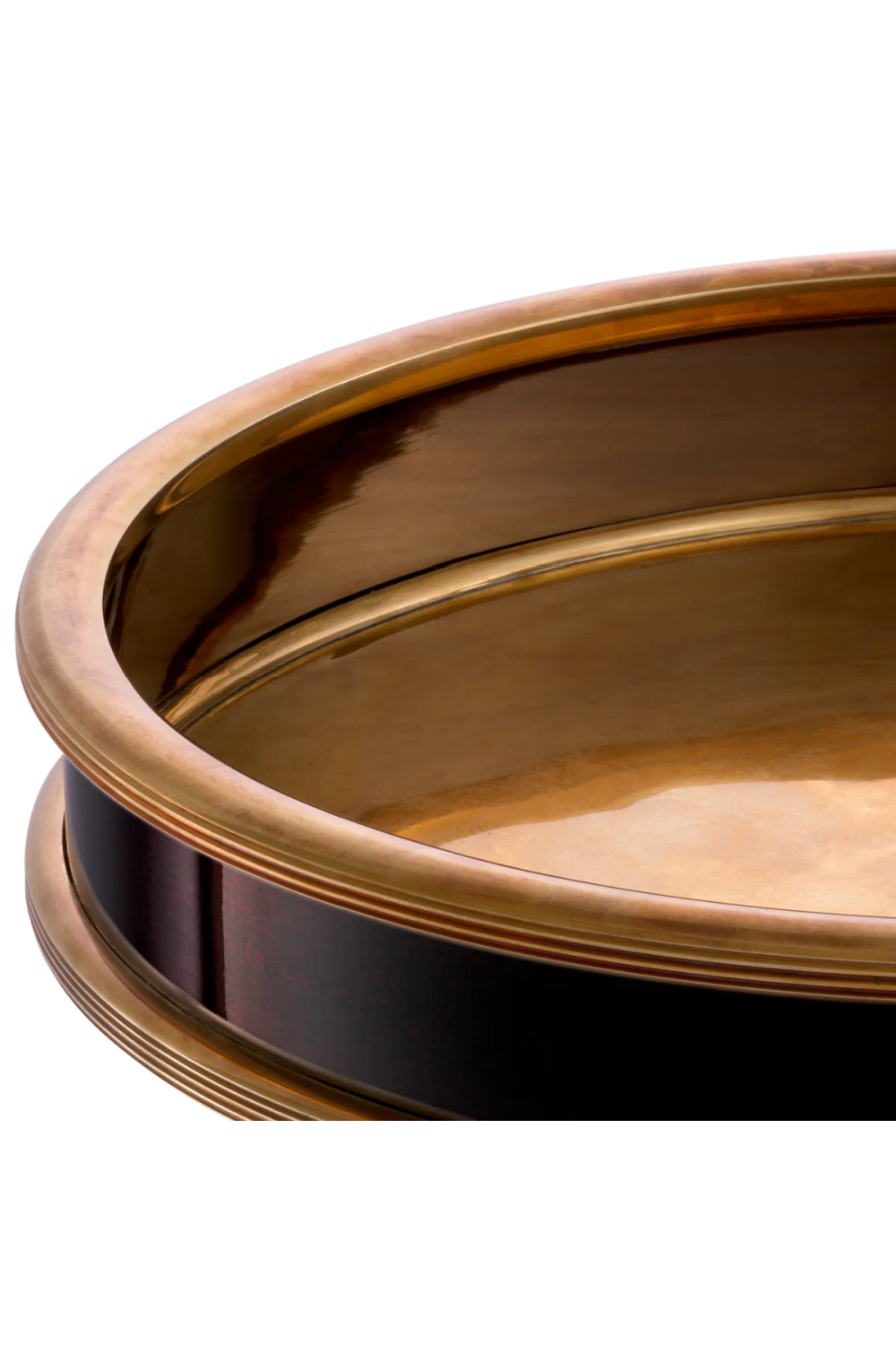 Vintage Brass Round Tray | Eichholtz Ella | Oroa.com