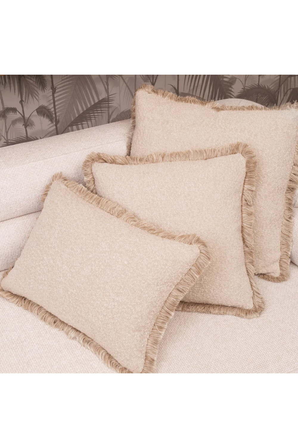 Cream Boucle Throw Pillow | Eichholtz Nami