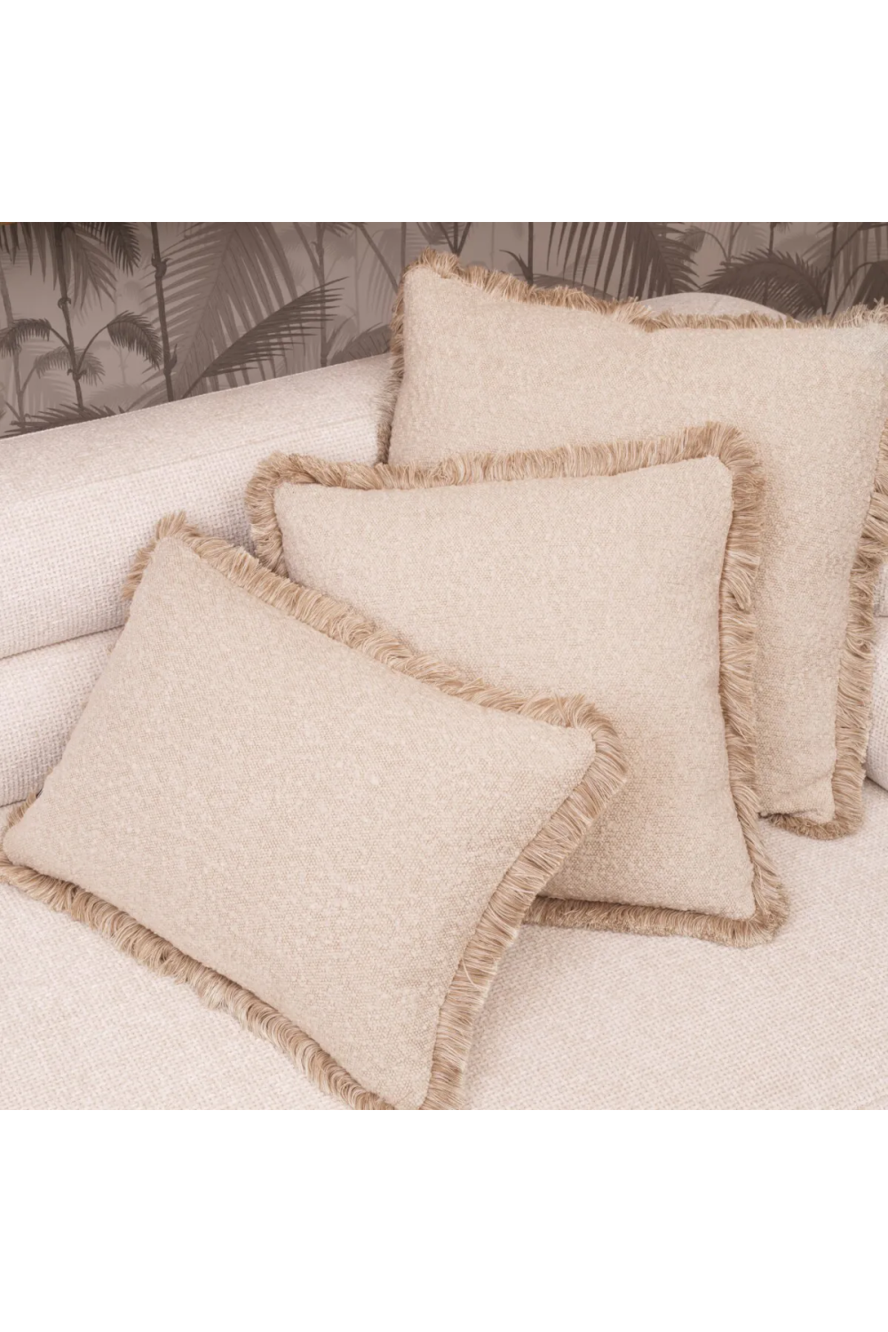 Cream Boucle Lumbar Pillow | Eichholtz Nami | Oroa.com