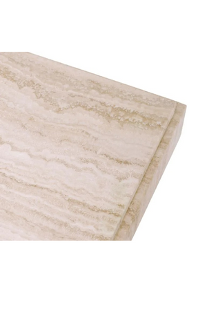 Silver Travertine Rectangular Side Table | Eichholtz Sartoria | Oroa.com