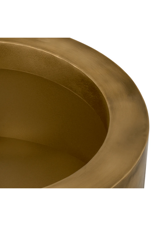 Vintage Brass Round Planter | Eichholtz Jasper | Oroa.com