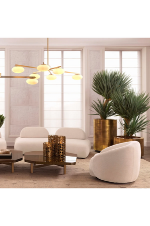 Vintage Brass Round Planter | Eichholtz Jasper | Oroa.com