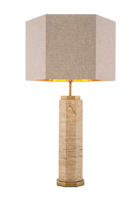 Modern Travertine Table Lamp | Eichholtz Newton | Oroa.com