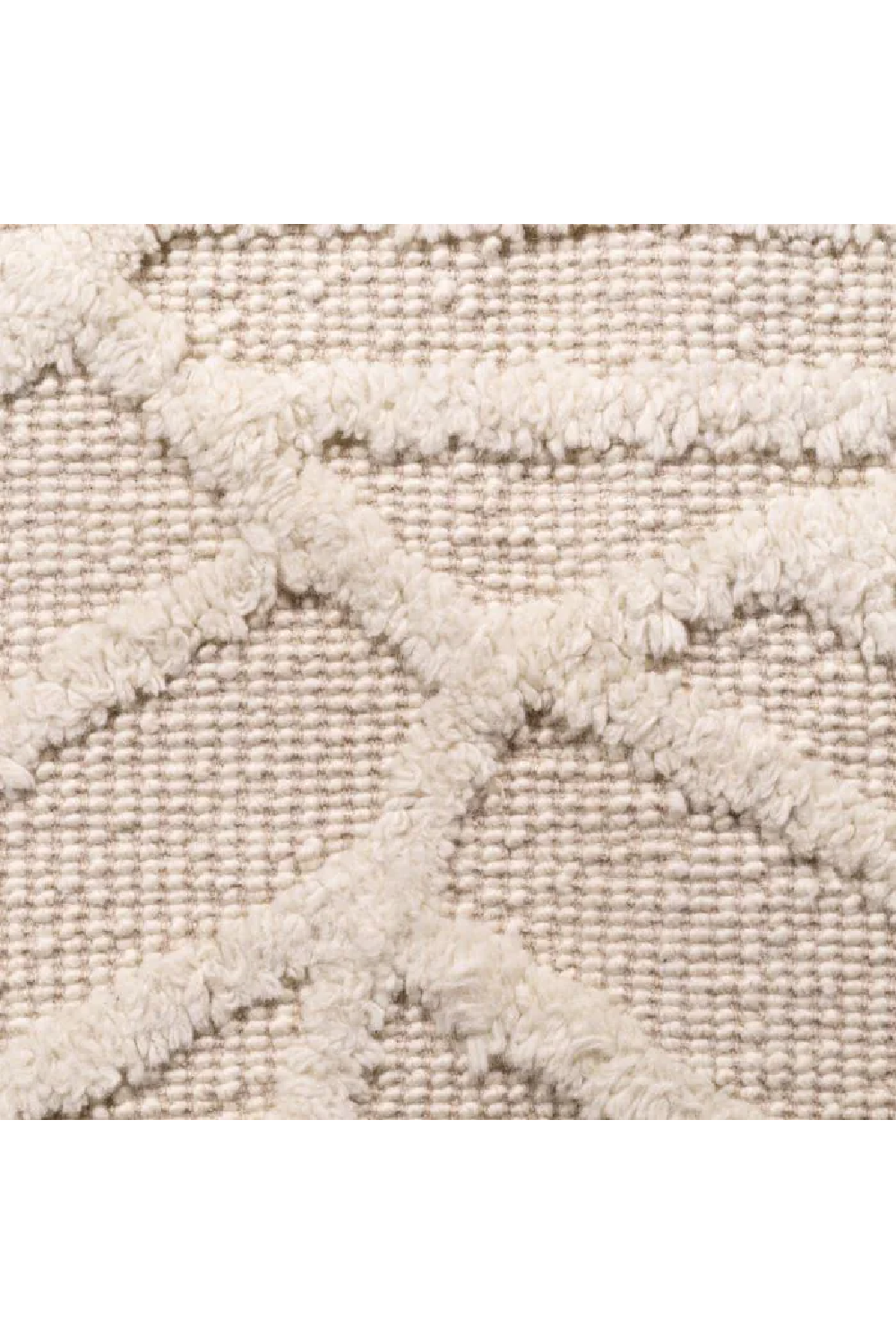 Cream Handwoven Wool Carpet | Eichholtz San Juan | Oroa.com