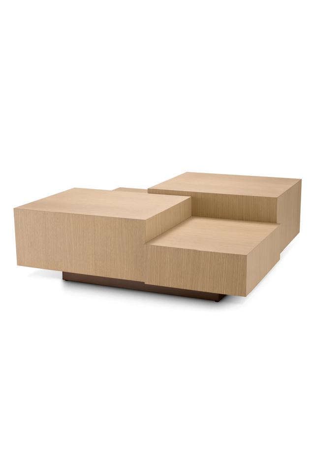 Oak Geometrical Coffee Table | Eichholtz Nerone | Oroa.com