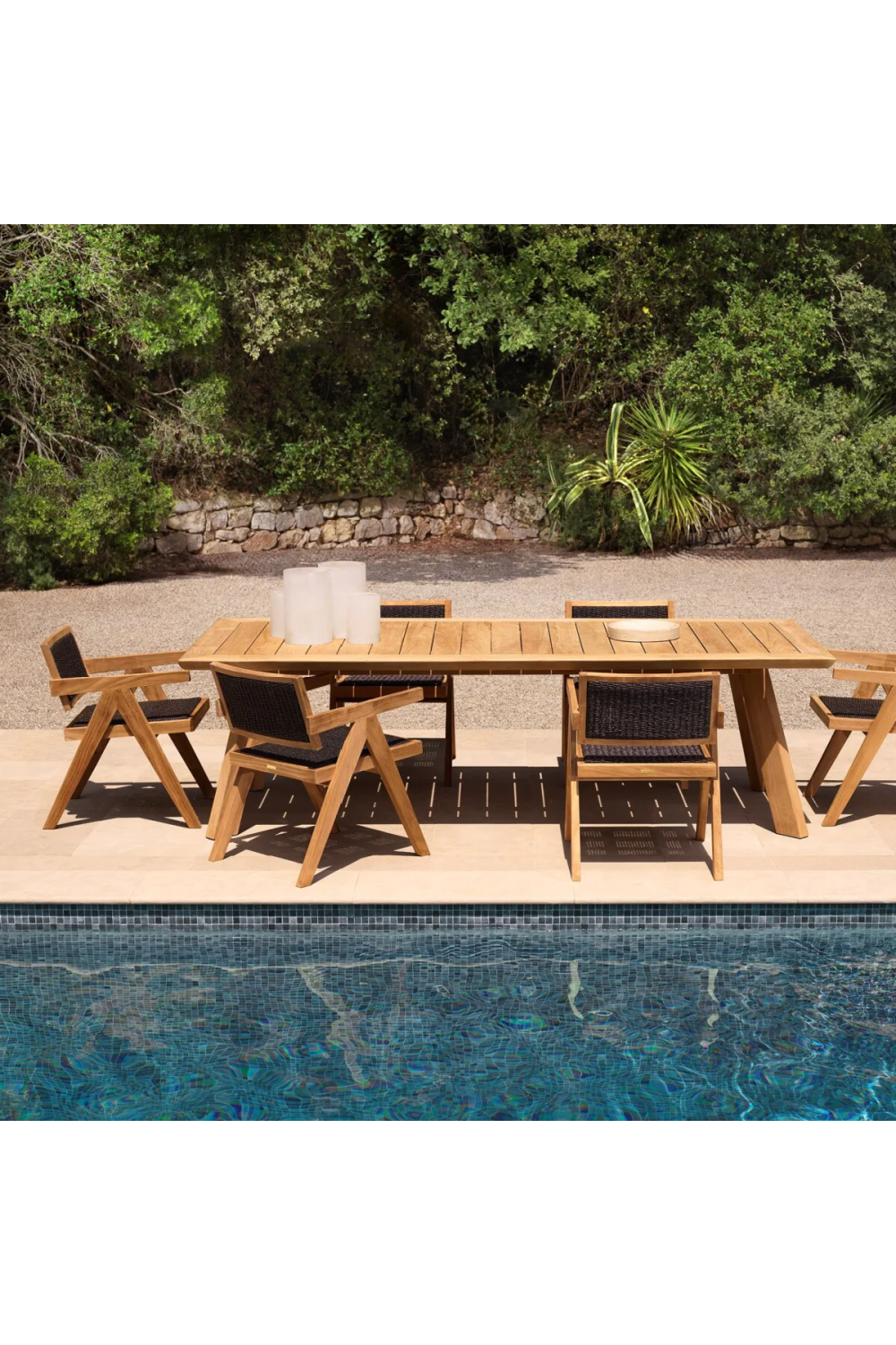 Wooden Outdoor Dining Armchair | Eichholtz Kristo