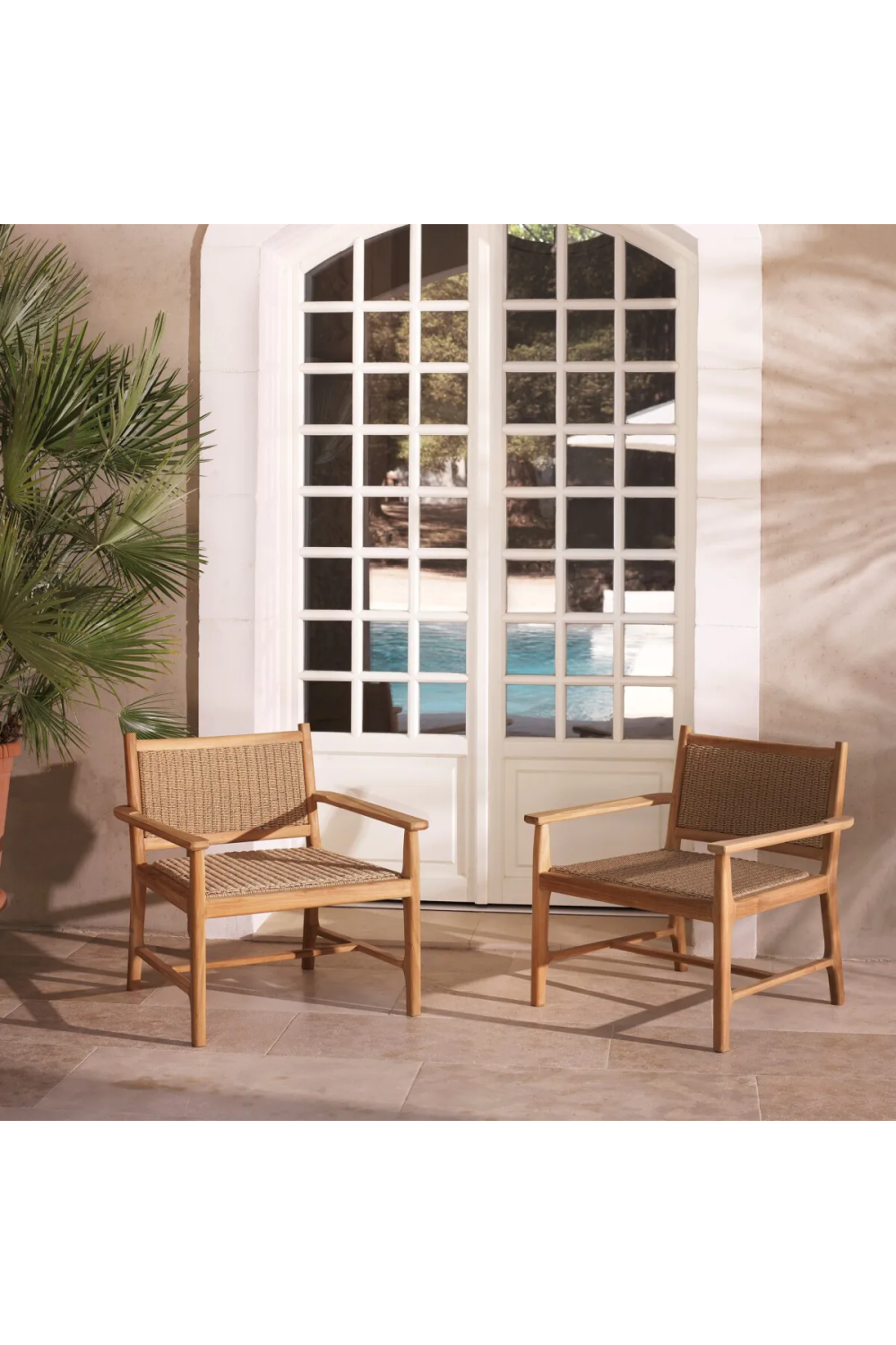 Natural Weave Outdoor Lounge Chair | Eichholtz Pivetti | Oroa.com