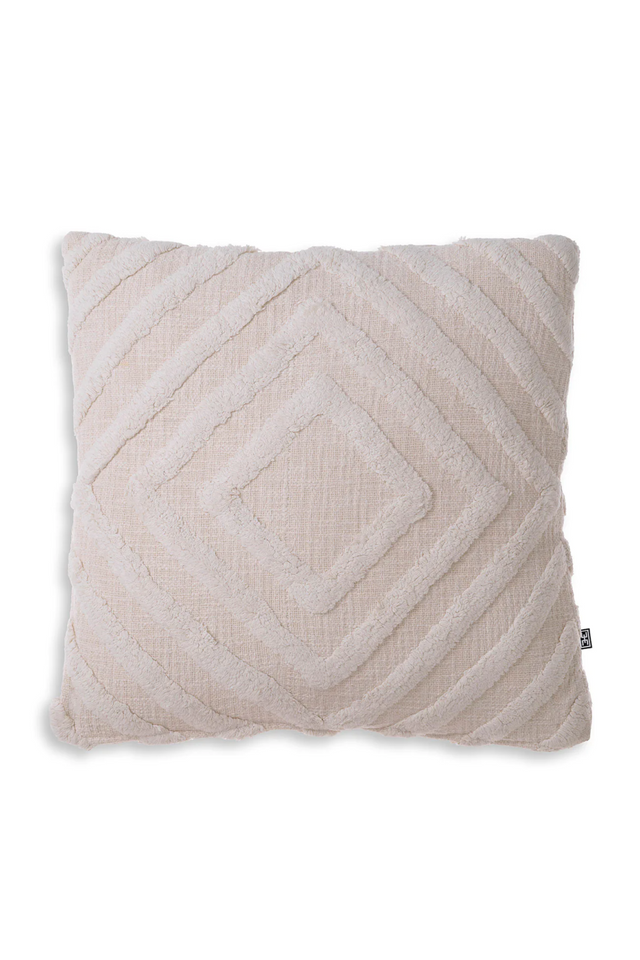 Off-White Diamond Patterned Cushion L | Eichholtz Magan | Oroa.com