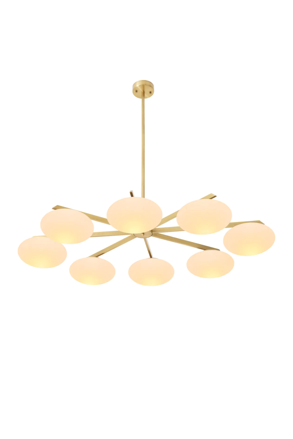Elliptical White Glass Chandelier | Eichholtz Evergreen | Oroa.com