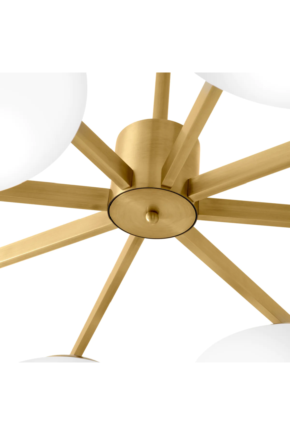 Elliptical White Glass Chandelier | Eichholtz Evergreen | Oroa.com