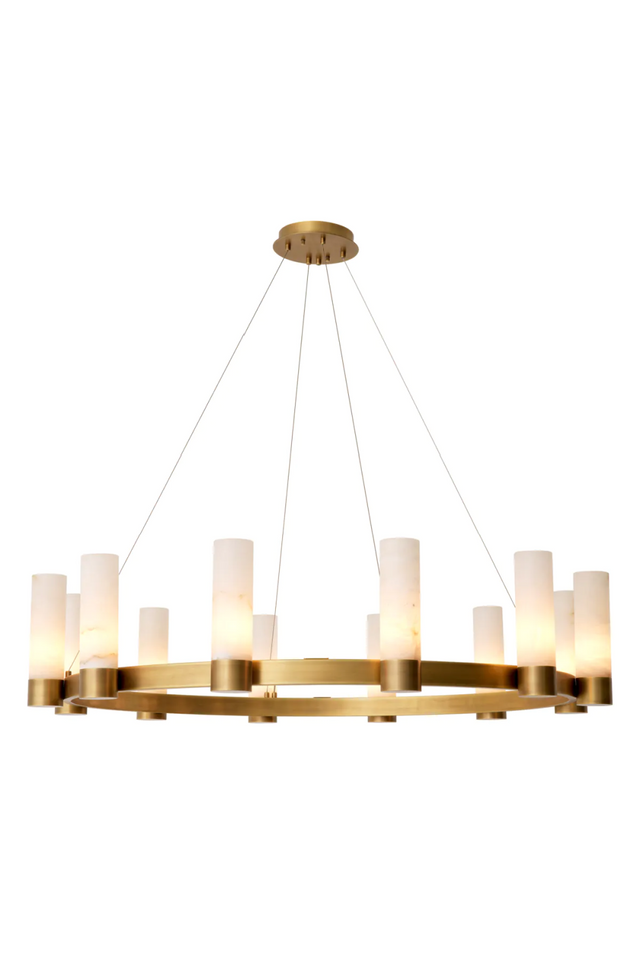 Alabaster Cylinders Chandelier | Eichholtz Castro | Oroa.com