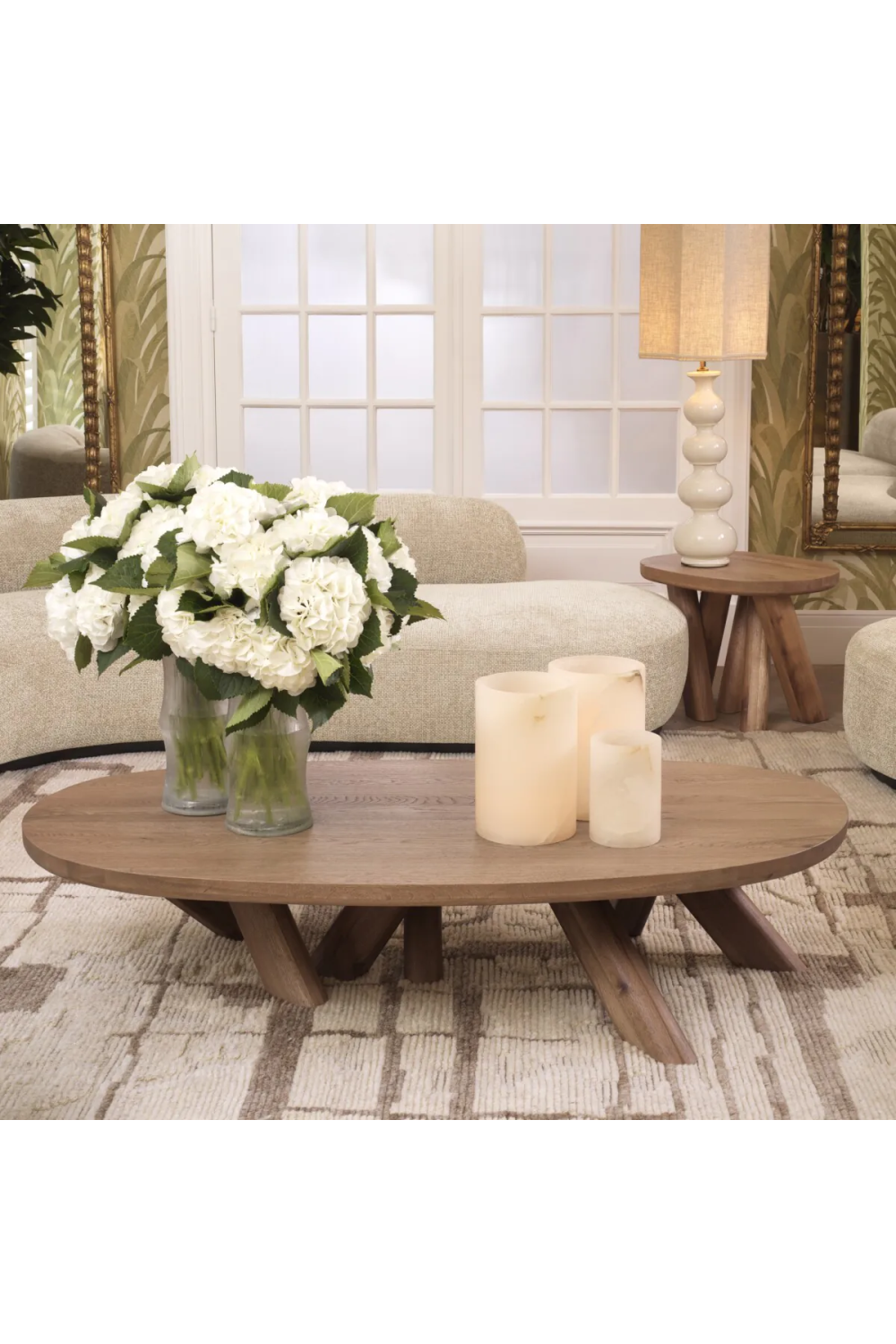 Oval Oak Side Table | Eichholtz Bayshore | Oroa.com