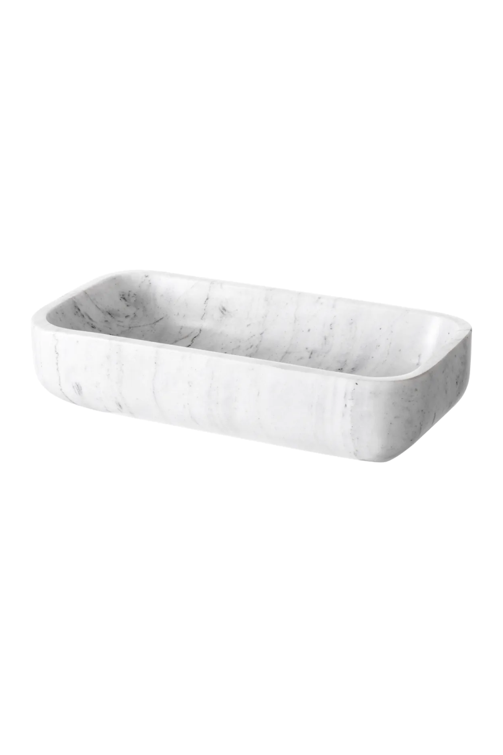 Elongated White Marble Bowl | Eichholtz Vioujard | Oroa.com