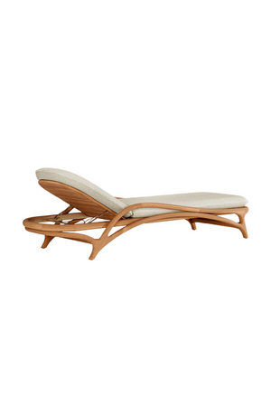 Adjustable Teak Outdoor Lounger | Morpho By Tomorrowland Zen | Oroa.com