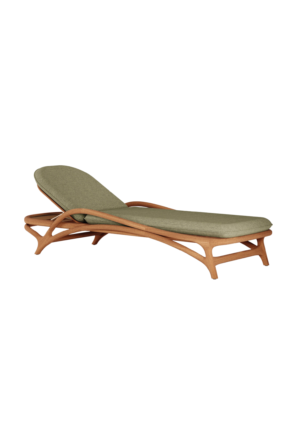 Adjustable Teak Outdoor Lounger | Morpho By Tomorrowland Zen | Oroa.com