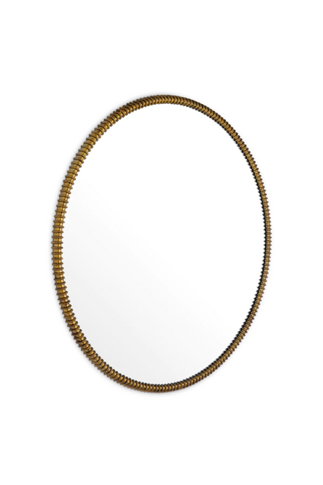 Round Vintage Brass Mirror | Eichholtz Vezzola | Oroa.com